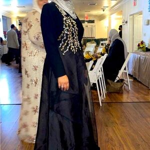 Long floor length jacket dress